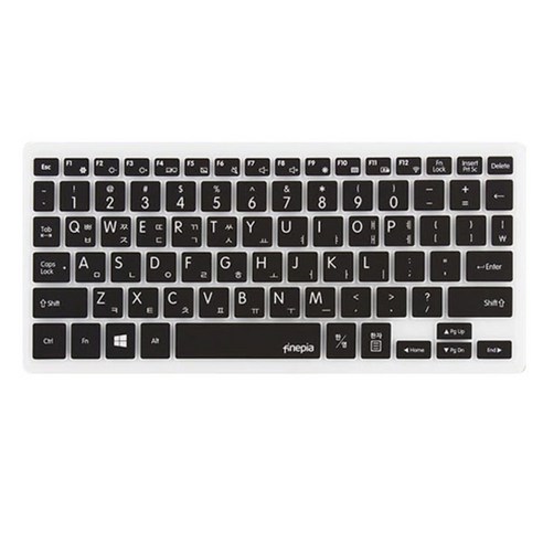 파인피아 삼성 노트북 NP930X2K/NT930X2K 전용 문자인쇄키스킨 SS23, BLACK, 1개