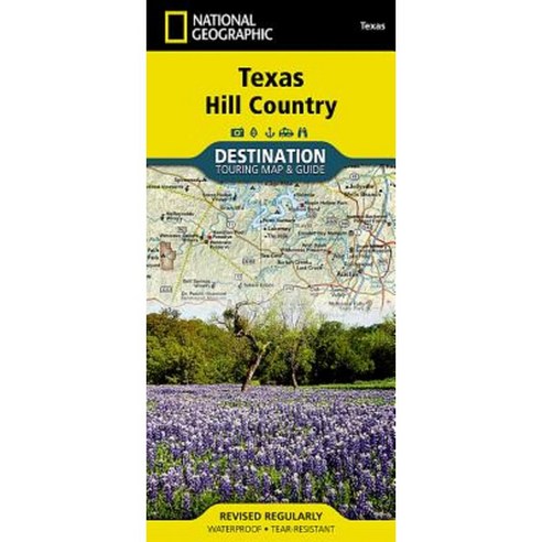Texas Hill Country Destination Touring Map & Guide Folded, National Geographic Maps