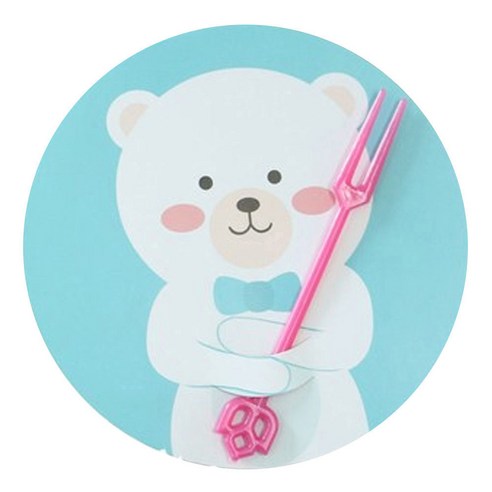 황씨네도시락 머핀컵 덮개, 곰, 70개