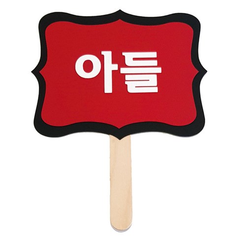 와니데코 촬영용 피켓, 아들