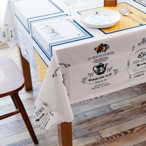 이코디 앤티크 레스토랑 테이블 보, 혼합 색상, 120 x 180 cm