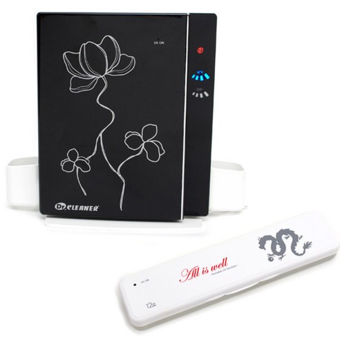 닥터크리너 가정용 칫솔살균기 스타일리쉬 BIO-105 + 휴대용 건전지타입 12간지 BIO-201, BIO-105(가정용), BIO-201(휴대용), 블랙(가정용), 용(휴대용)