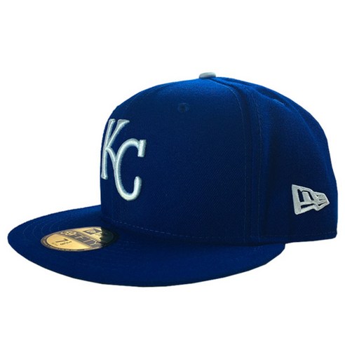 뉴에라 59FIFTY 어센틱 캔자스시티 로얄즈 MLB 모자, 블루