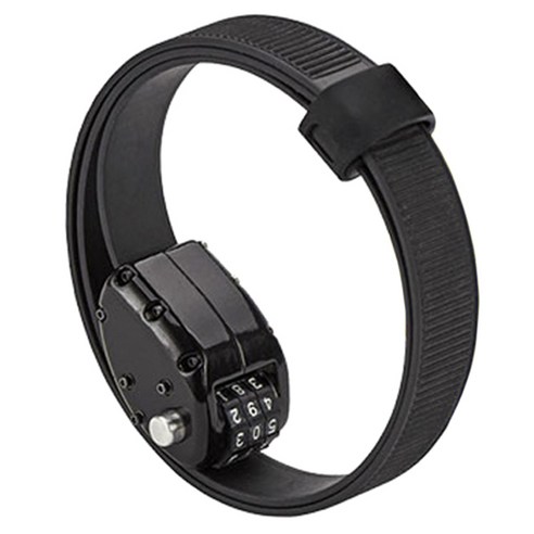 랭킹헬맷 OTTOLOCK 자전거 자물쇠 L 150cm, 블랙(Stealth Black), 1개