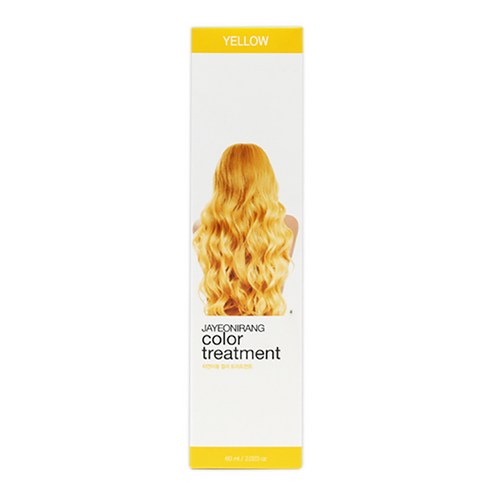 자연이랑 컬러 트리트먼트 60ml, 03 옐로우, 1개
