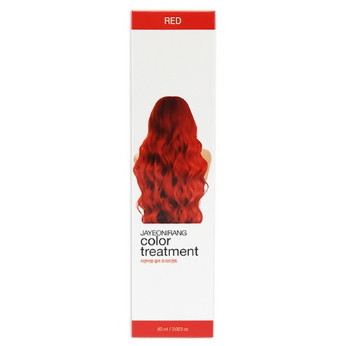 해든화장품 자연이랑 컬러 트리트먼트 60ml, 01 레드, 1개