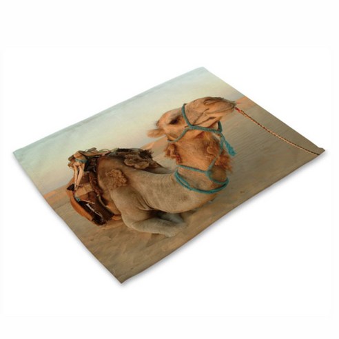 아울리빙 사막의 낙타 식탁매트, F, 42 x 32 cm