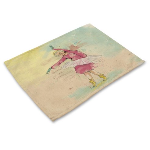 리빙팝 팝일러스트 테이블매트, 02, 42 x 32 cm