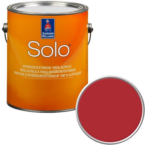 셔윈윌리암스 솔로 저광 페인트1L, SW6871 Positive Red