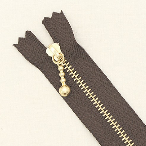 YKK 골드 지퍼 25cm, 마룬, 10개