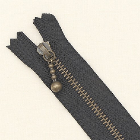 YKK 앤틱 지퍼 10cm, 블랙, 10개
