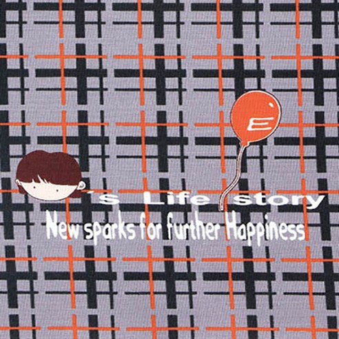 코카 에밀리 Vol 6 코튼 프리티 커트지 패브릭원단, 그레이