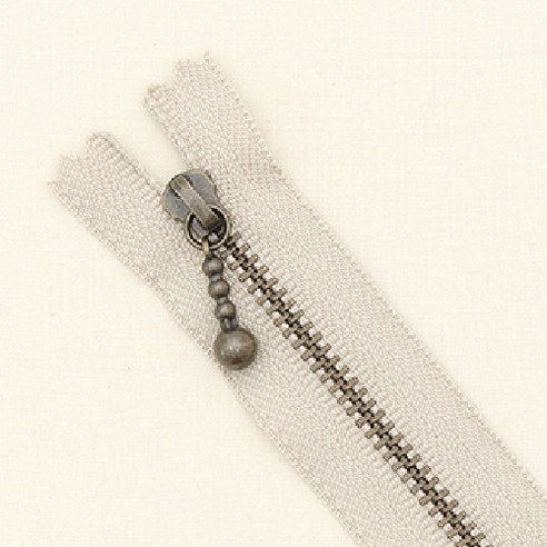 YKK 앤틱 지퍼 25cm, 베이지, 10개입