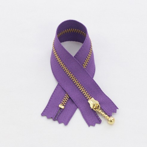 YKK 머스트 골드 지퍼 20cm, 바이올렛, 4개입