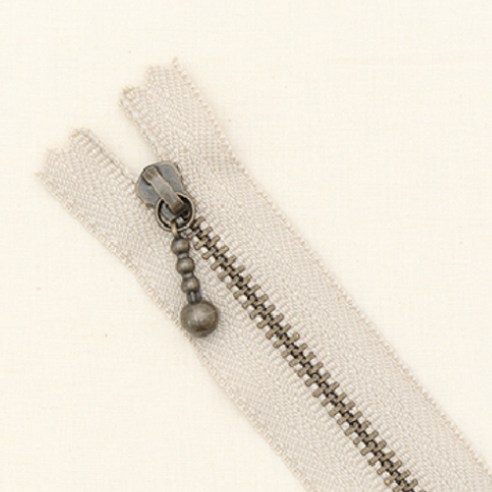 YKK 앤틱 지퍼 15cm, 베이지, 10개