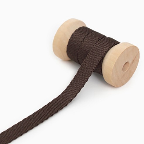 해피베어스 베이직 슬림 웨이빙 끈 10mm, 브라운, 3개