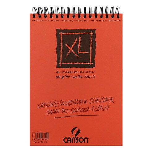 캔손 XL 스프링 스케치북, A4, 120매