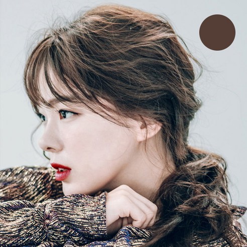핑크에이지 수시뱅 슬림 미니 시스루뱅 테일 모스트사 앞머리 가발, CB1 초코브라운, 1개