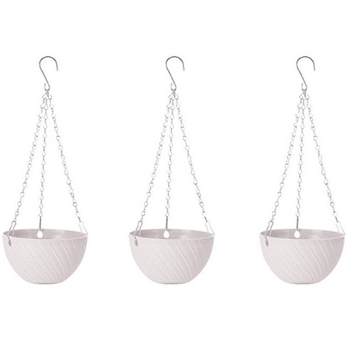 마켓감성 파스텔 무늬 행잉 화분 걸이 3p, 랜덤 발송, 3개