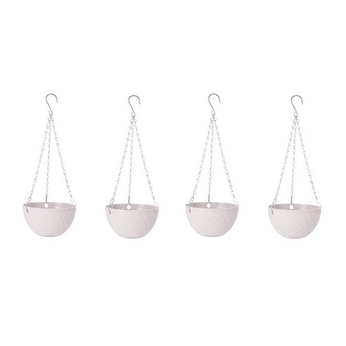 마켓감성 파스텔 무늬 행잉 화분 걸이 4p, 화이트, 4개