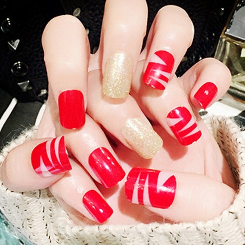 마켓감성 버라이어티 패턴 네일팁 24p, 타입40, 2세트