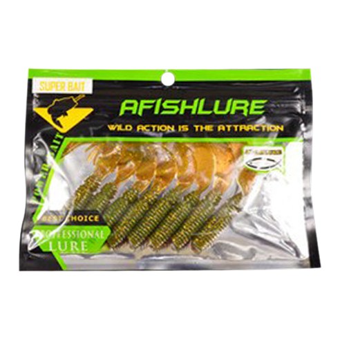 AFISHLURE 더블 컬리 테일 그럽웜 8개입