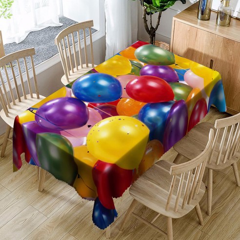 이코디 애니모션 리드 테이블보, 벌룬, 137 x 183 cm