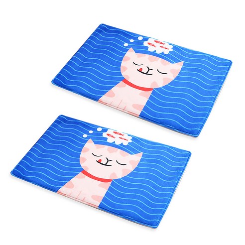 DM 다이나믹 키친 컬러 스타일 발패드 2p, 꿈꾸는 고양이