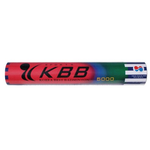 KBB 5000 배드민턴 셔틀콕, 화이트, 12개