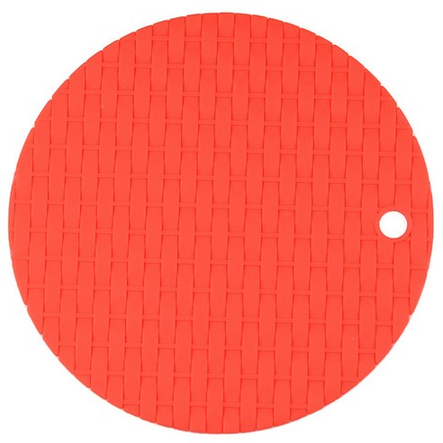 이코디 웨이브 밤부 냄비받침, 레드, 1개