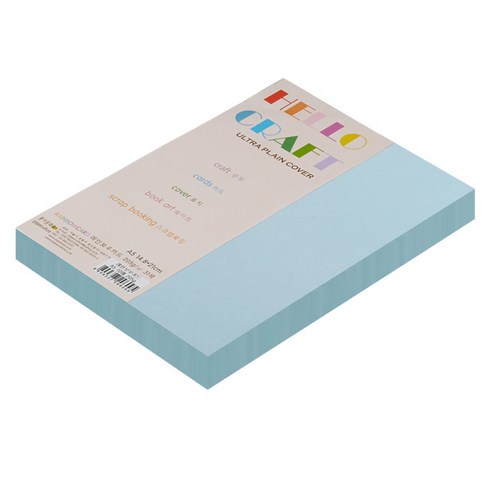 종이문화 친환경색지 레인보우카드 No.15 아쿠아블루, A5, 90매