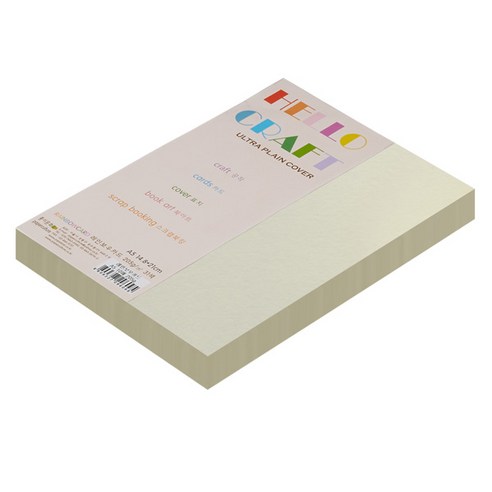 종이문화 친환경색지 레인보우카드 No.1 레몬, A5, 90매