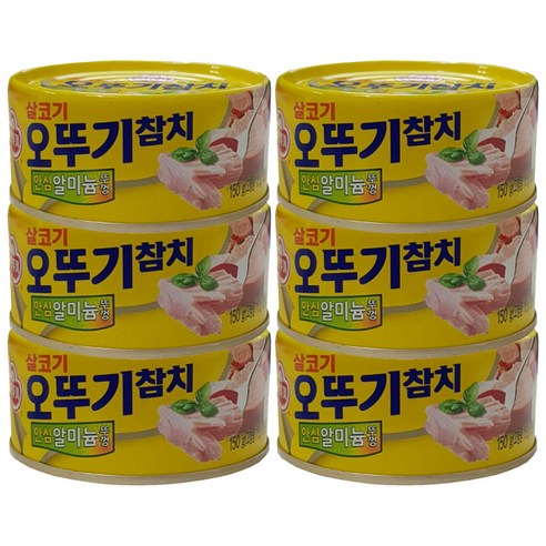 사조 오뚜기 살코기참치, 150g, 6개