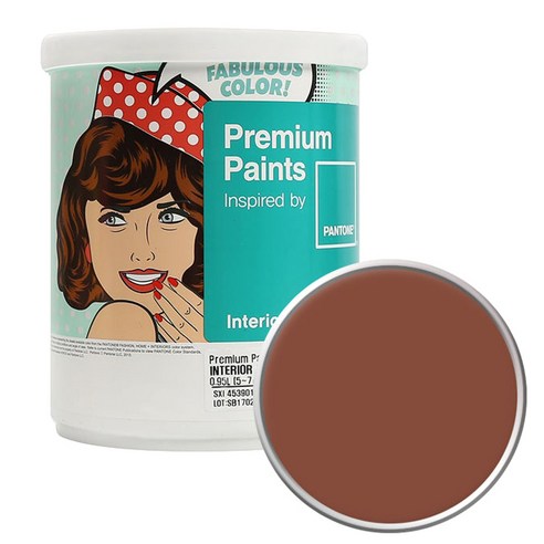 노루페인트 팬톤 내부용 실내벽면 저광 페인트 1L, 18-1230 Coconut Shell