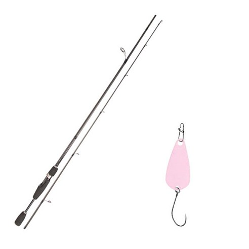 YGF 블루포스 스타젠 루어낚싯대 S63L + 다미끼 메탈지그 앤 피카 스푼 B 2.8g, 001 LIGHT PINK