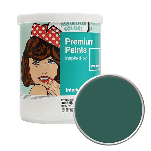 노루페인트 팬톤 내부용 실내 벽면 저광 페인트 1L, 18-5616 Posy Green