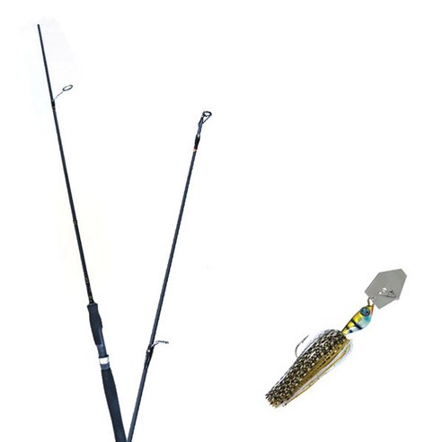 원다 하나린 루어낚싯대 662ML + 다미끼 스커트베이트 트램블 지그 10.7g, 01 BLUE GILL