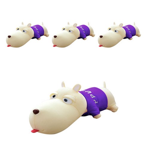 블럭마트 공기정화 습도조절 숯 먹은 강아지 차량용 탈취제 퍼플, 1개입, 4개