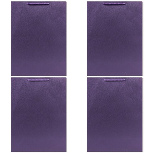 홀마크 무지 쇼핑백 4p 세트, Purple