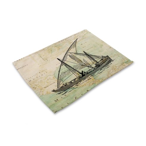 스윗리빙 바닷속항해 테이블매트, 01, 42 x 32 cm