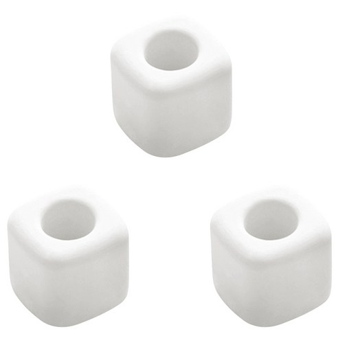 블럭마트 규조토 칫솔꽂이 사각, 화이트, 3개입