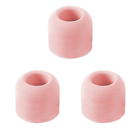 블럭마트 규조토 칫솔꽂이 원형, 핑크, 3개
