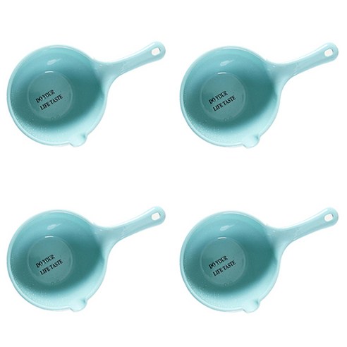 블럭마트 파스텔 욕실바가지, 블루, 4개