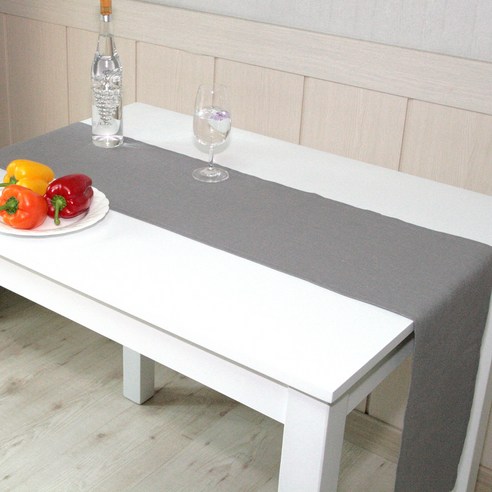 나산데코 마100% 힐링린넨 젠스타일 테이블러너, RN813-07(네이처그레이), 6인용(220 x 28 cm)