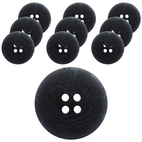 동화상가몰 너트 반바둑 단추 21mm, 네이비, 10개입