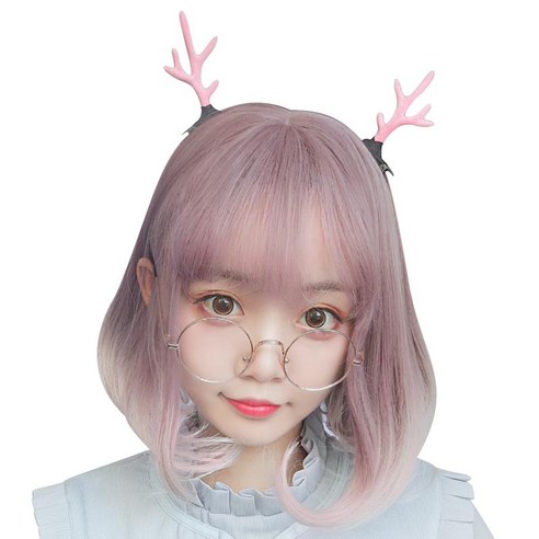 파티복닷컴 헤어 통가발 GB0057, 핑크 그라이언트, 1개