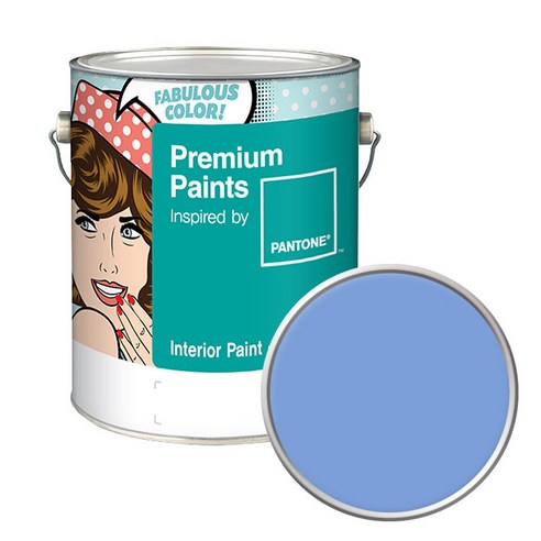 노루페인트 팬톤 내부용 실내벽면 저광페인트 4L, 15-3930 Vista Blue, 1개