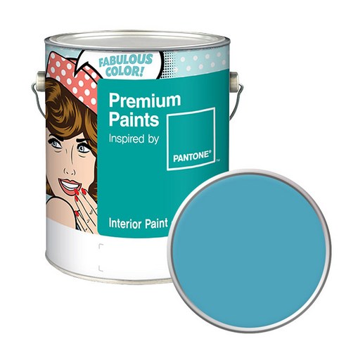 노루페인트 팬톤 내부용 실내벽면 저광 페인트 4L, 16-4525 Maui Blue, 1개