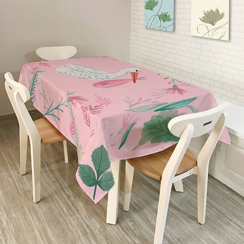 스토어33 싱그러운 정글 테이블보, E, a 150 x b 210 cm