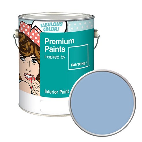 노루페인트 팬톤 내부용 실내벽면 저광 페인트 4L, 14-4214 Powder Blue